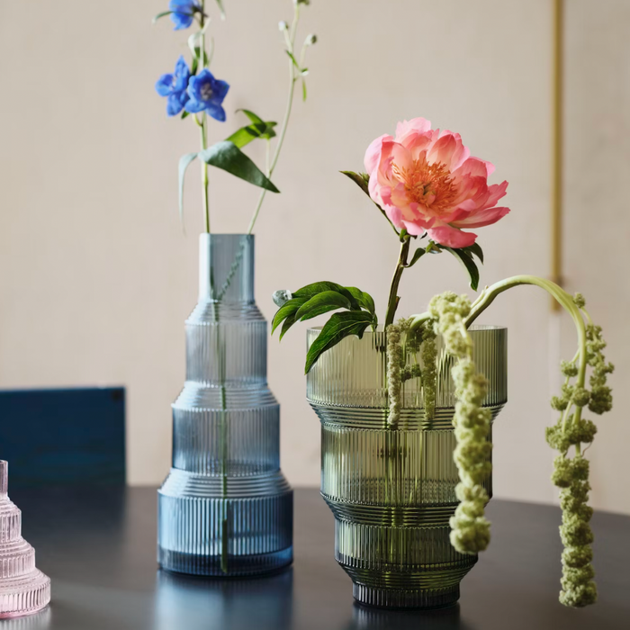 Pavilion Vase Blue 350