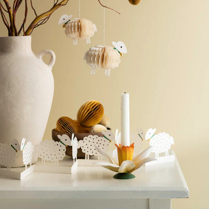 Table Garland 76cm Sheep Off White