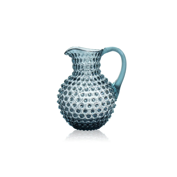 Misty Blue Hobnail Jug