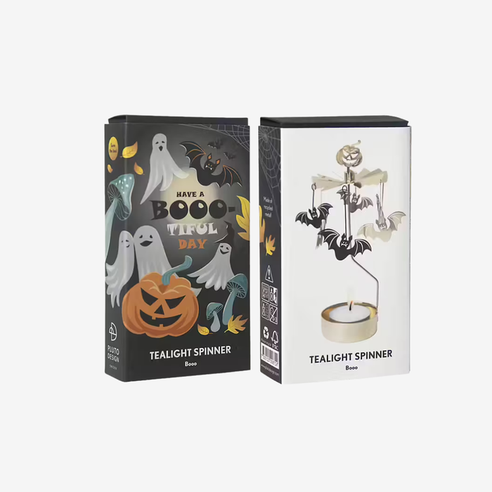Tealight Spinner Booo