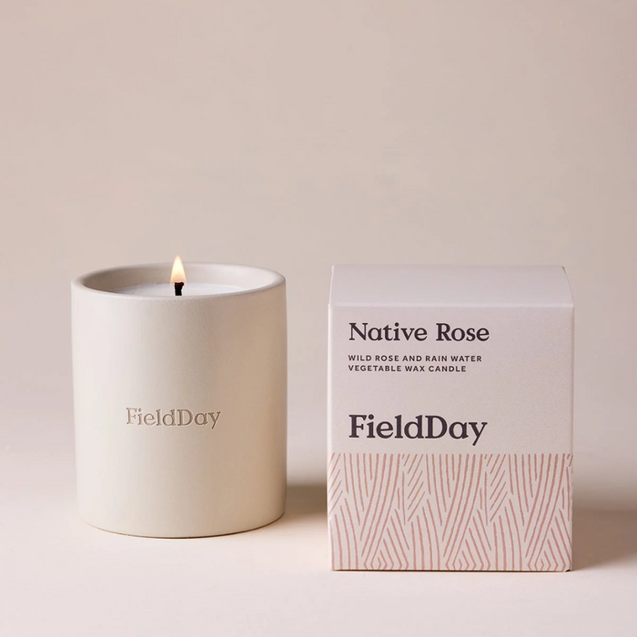 Classic Stoneware Candle — Native Rose