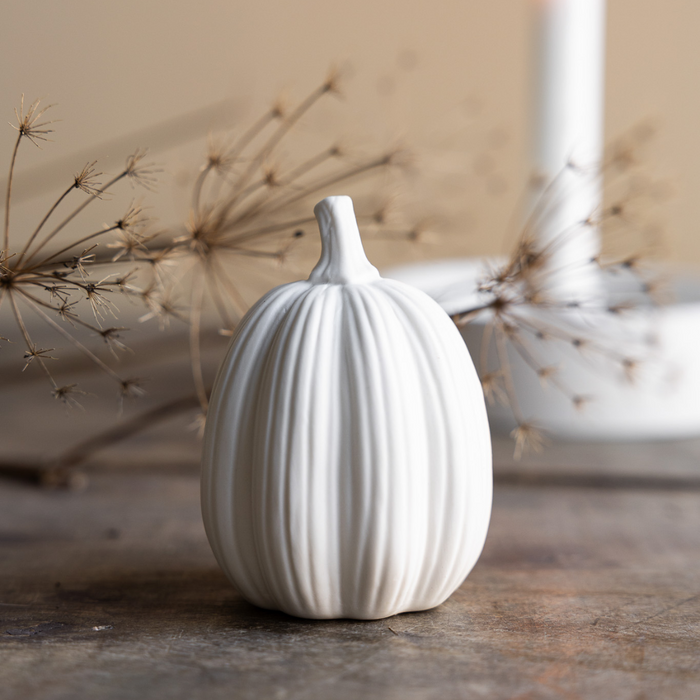 Small White Pumpkin Decoration