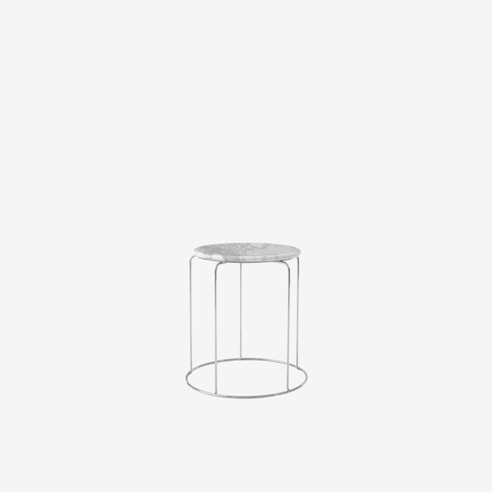 Wire Stool VP11 with Marble Top