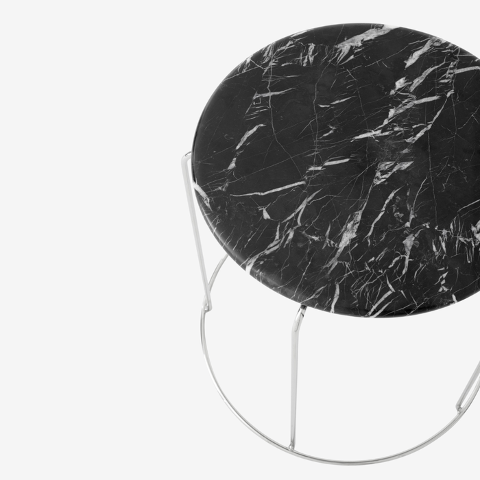 Wire Stool VP11 with Marble Top