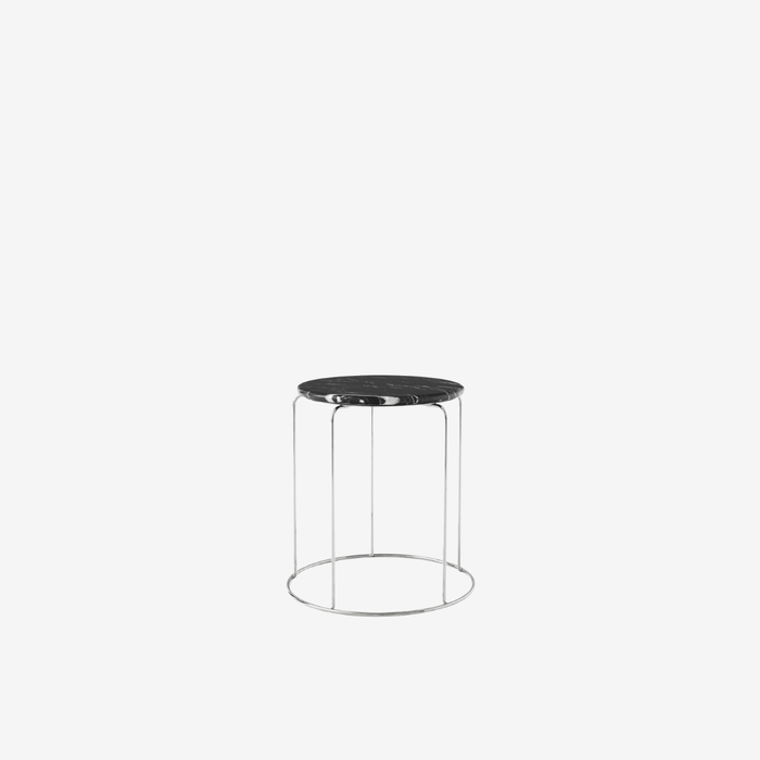 Wire Stool VP11 with Marble Top