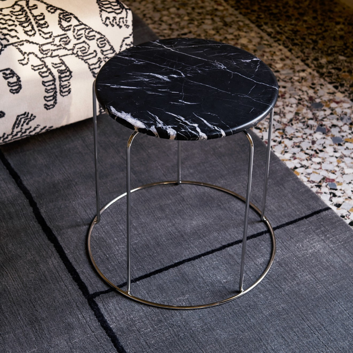 Wire Stool VP11 with Marble Top