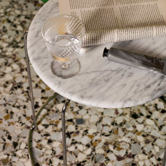 Wire Stool VP11 with Marble Top