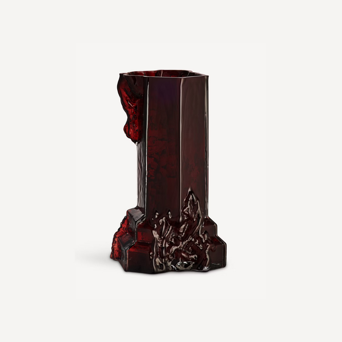 Rocky Baroque Oxblood Vase