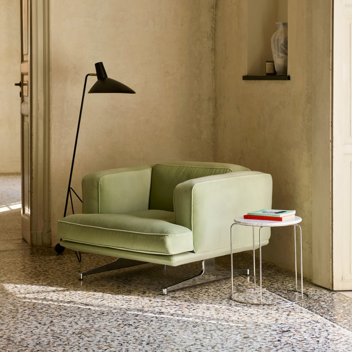 Wire Stool VP11 with Marble Top