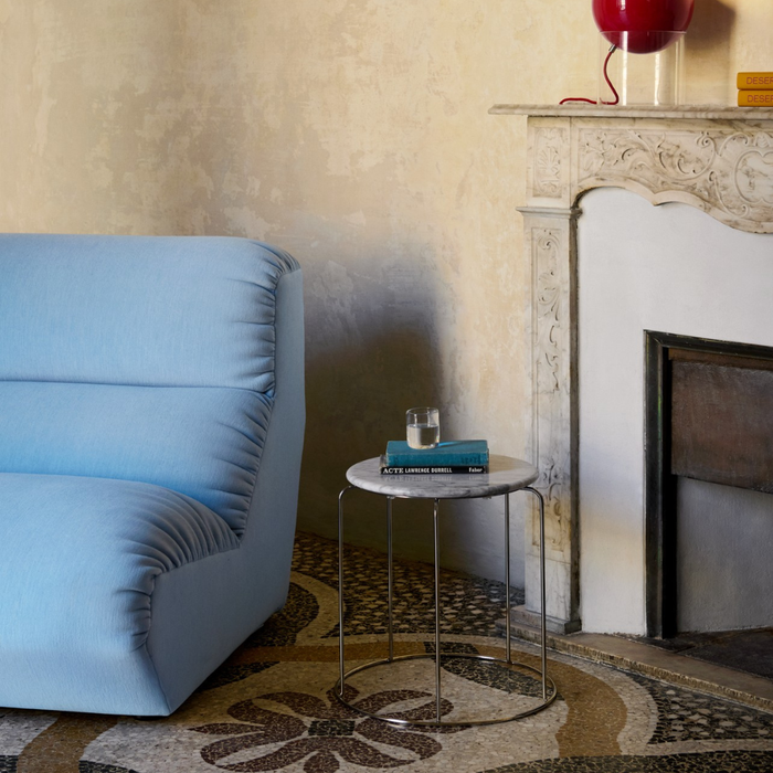 Wire Stool VP11 with Marble Top