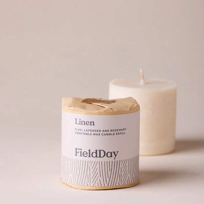 Classic Stoneware Candle — Linen