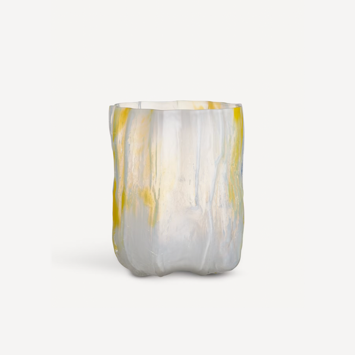 Crackle Vase 270 Lemon Sorbet