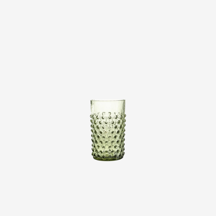 Olive Green Hobnail Tumbler