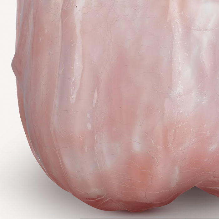 Crackle Vase 270 Pink Pearl