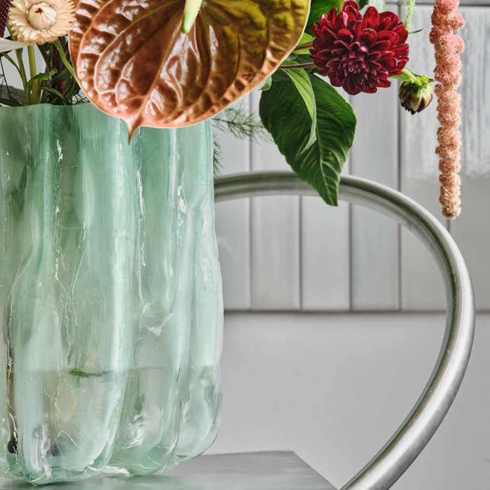 Crackle Vase 270 Jade Green