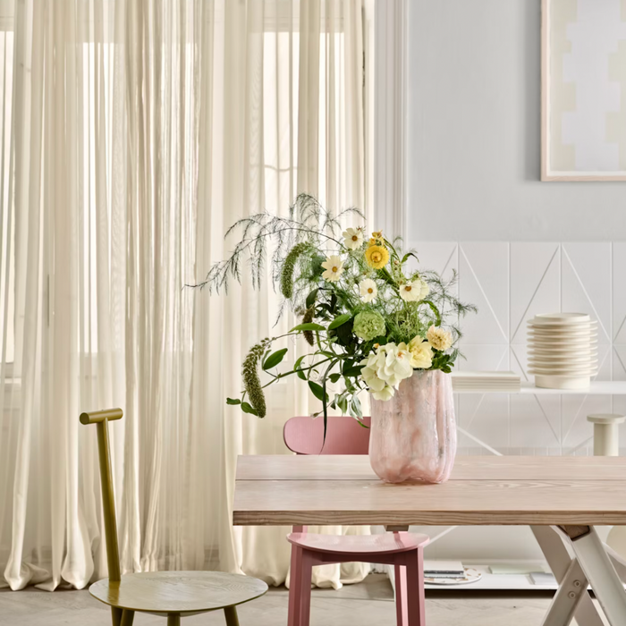 Crackle Vase 270 Pink Pearl