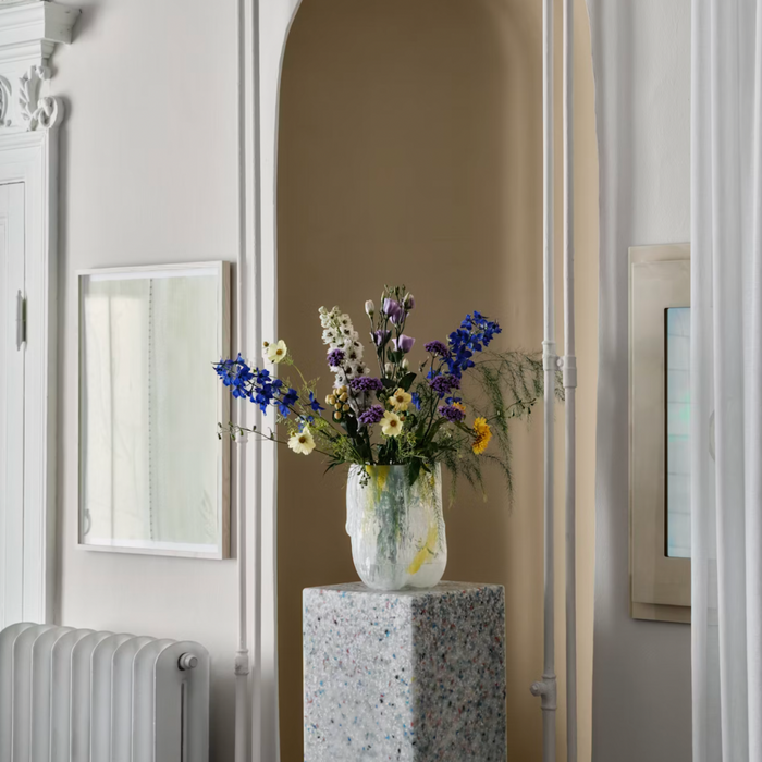 Crackle Vase 270 Lemon Sorbet