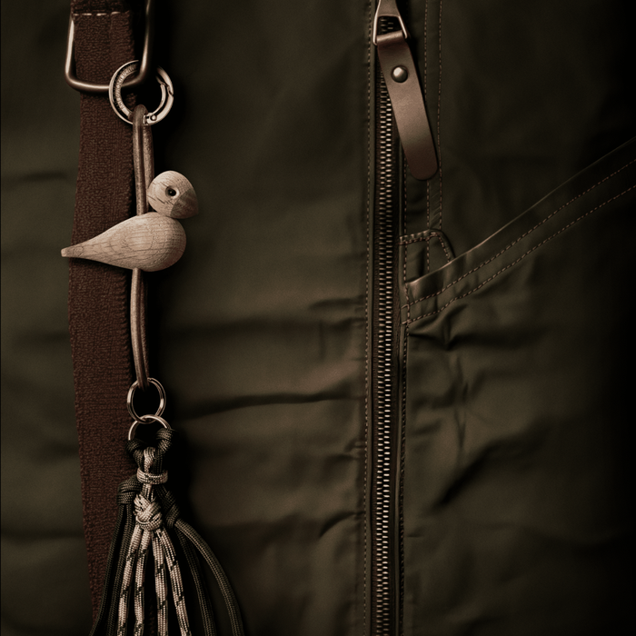 Wooden Bird Keychain
