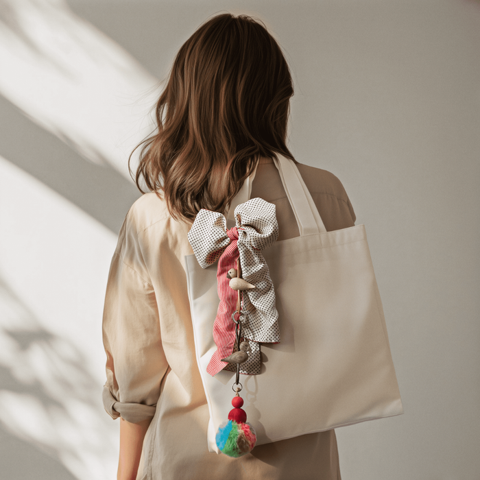 Wooden Bird Keychain