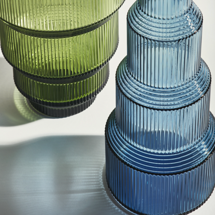 Pavilion Vase Blue 350