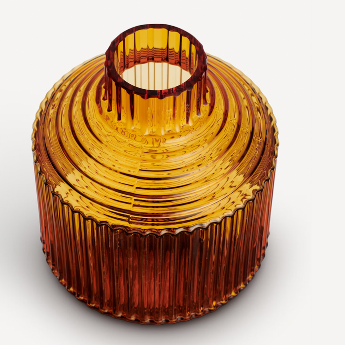 Pavilion Vase Amber 134
