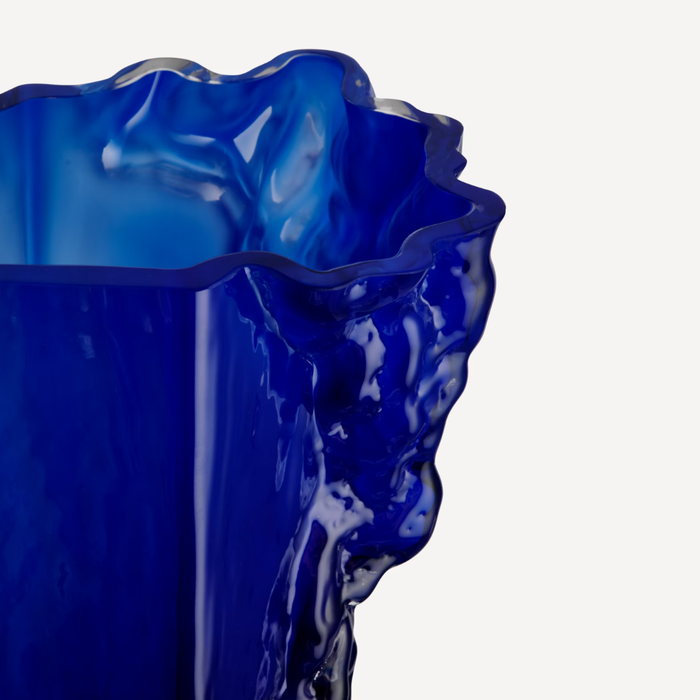 Rocky Baroque Deep Blue Vase