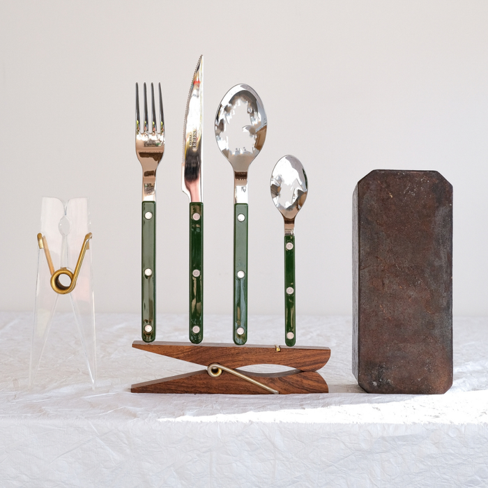 Bistrot Solid Cutlery — Green