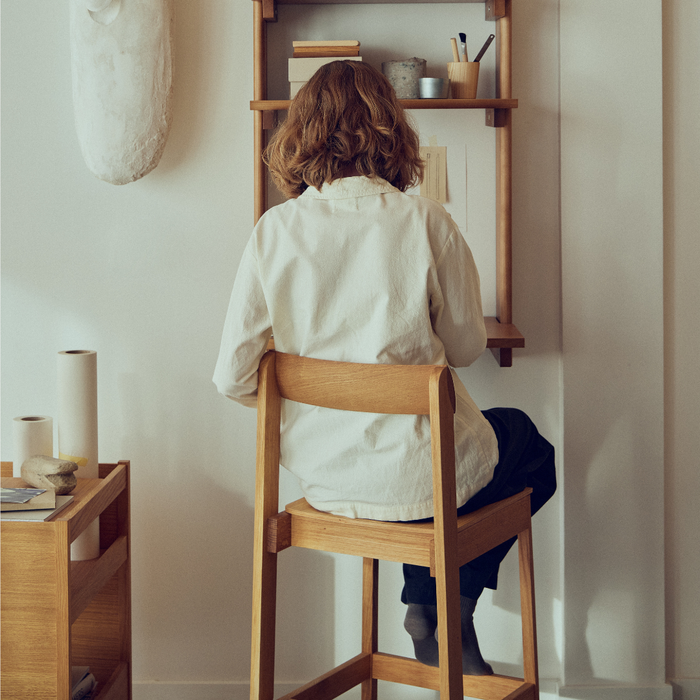 Blueprint Counter Stool