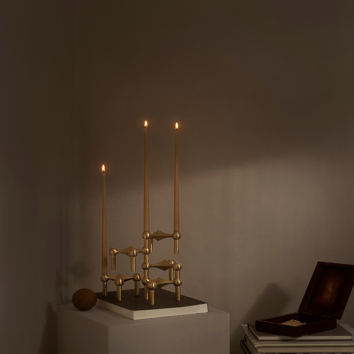 Stoff Nagel Brass Candle Holder