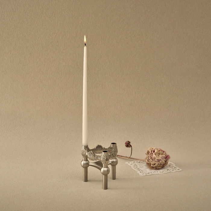 Quist Chrome Candle Holder