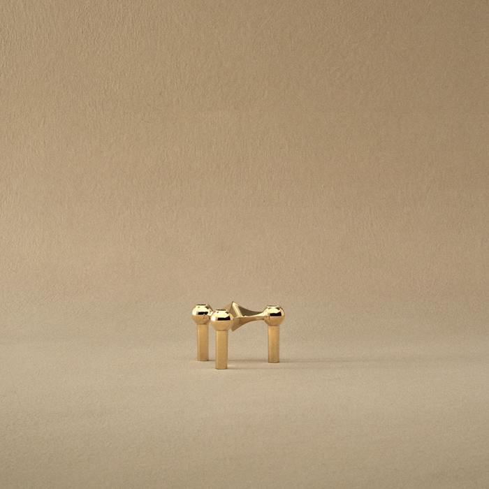 Stoff Nagel Brass Candle Holder