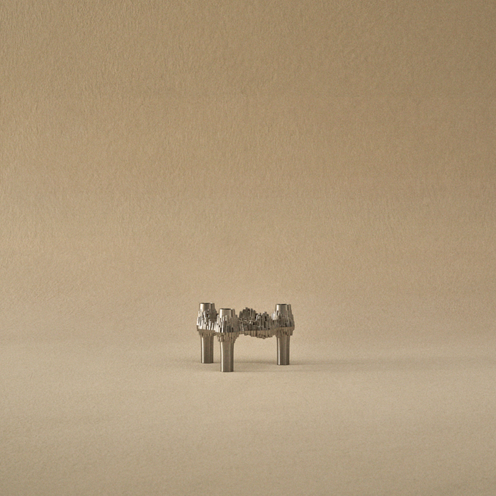 Quist Chrome Candle Holder