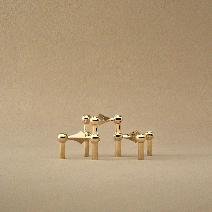 Stoff Nagel Brass Candle Holder