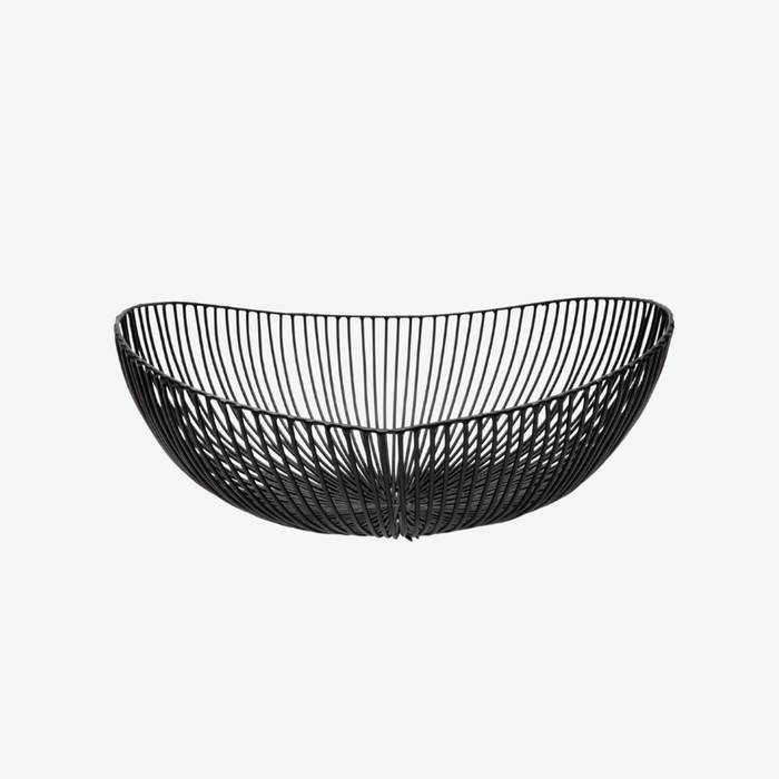 Iron Basket Oval Black Meo