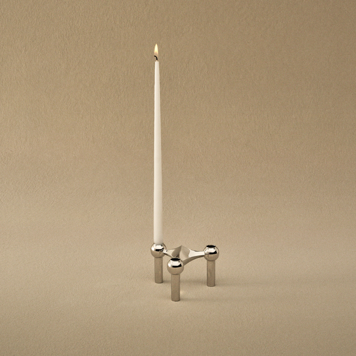 Stoff Nagel Chrome Candle Holder