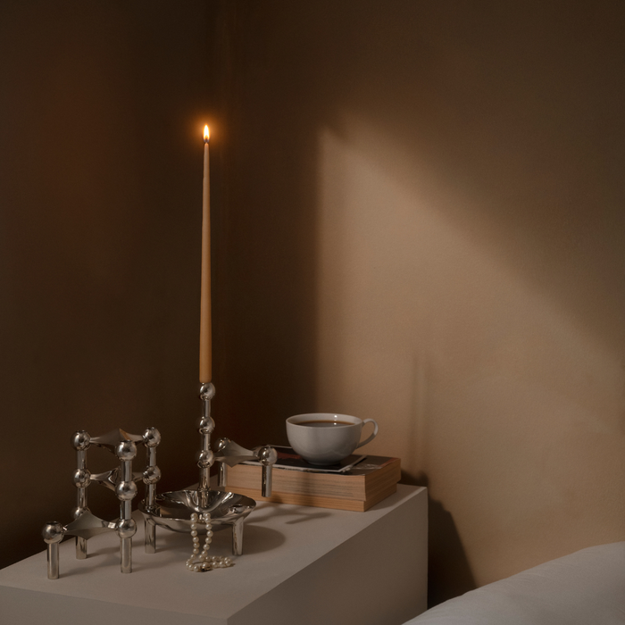 Stoff Nagel Chrome Candle Holder