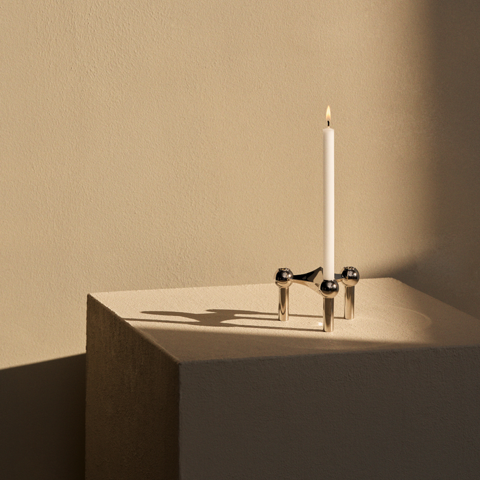 Stoff Nagel Chrome Candle Holder