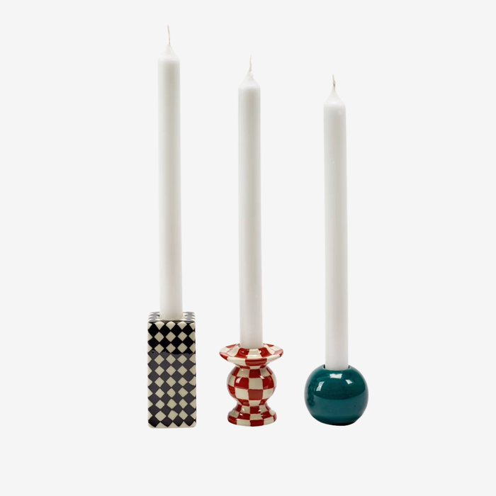 Chessboard Les Objets Mouleversants Candleholder Set of 3