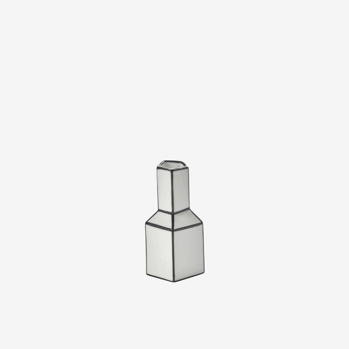 Carte Blanche White/Black Vase