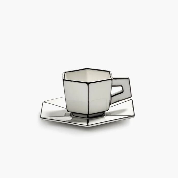 Espresso Cup & Saucer Carte Blanche Set