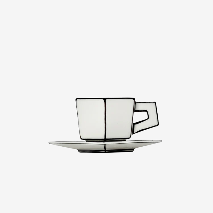 Espresso Cup & Saucer Carte Blanche Set