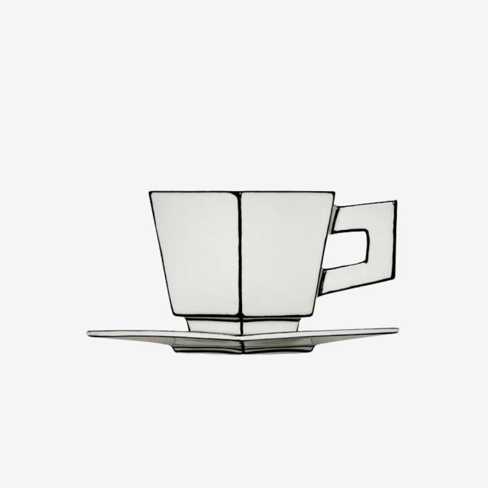 Cappuccino Cup & Saucer Carte Blanche Set