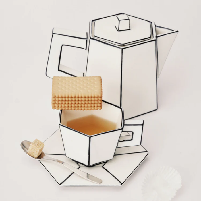 Cappuccino Cup & Saucer Carte Blanche Set