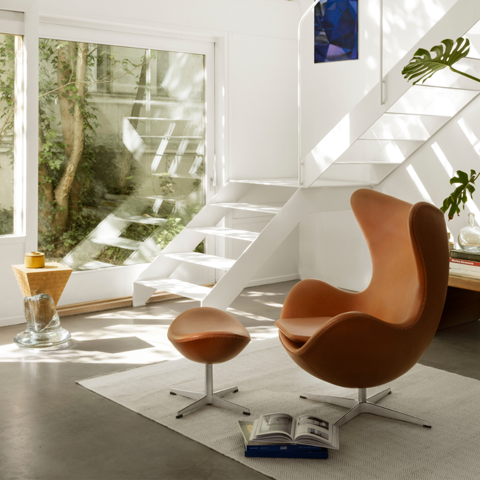 Egg™ Lounge Chair + Footstool Ex-Display