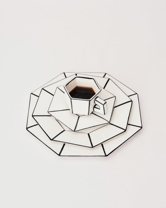 Breakfast Plate Carte Blanche - Set of 2