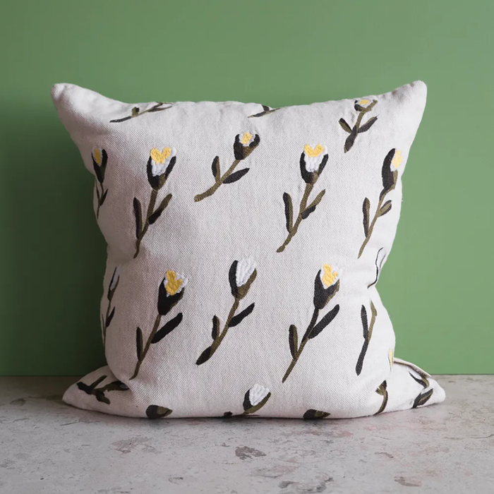 Meadow Embroidered Cushion