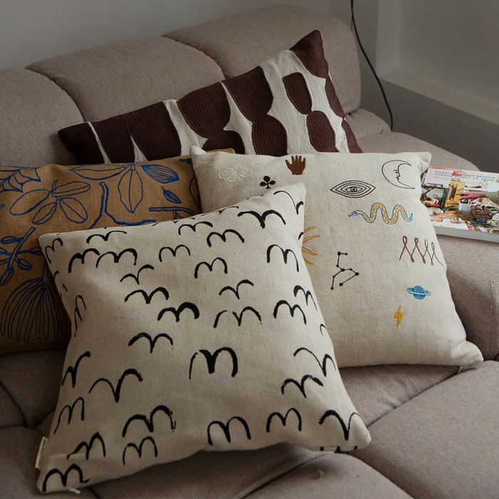 Symbol Embroidered Cushion