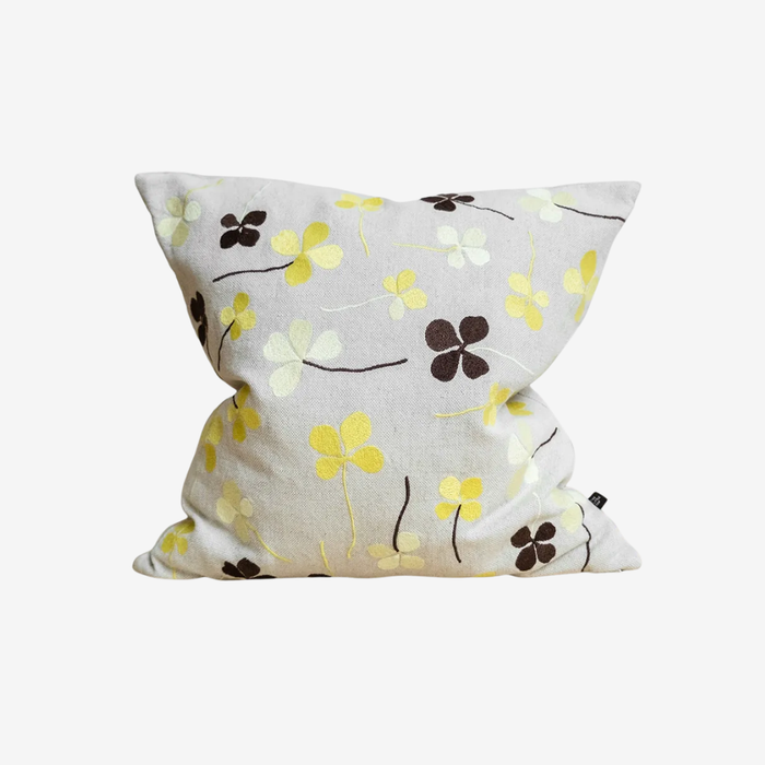 Clover Embroidered Cushion