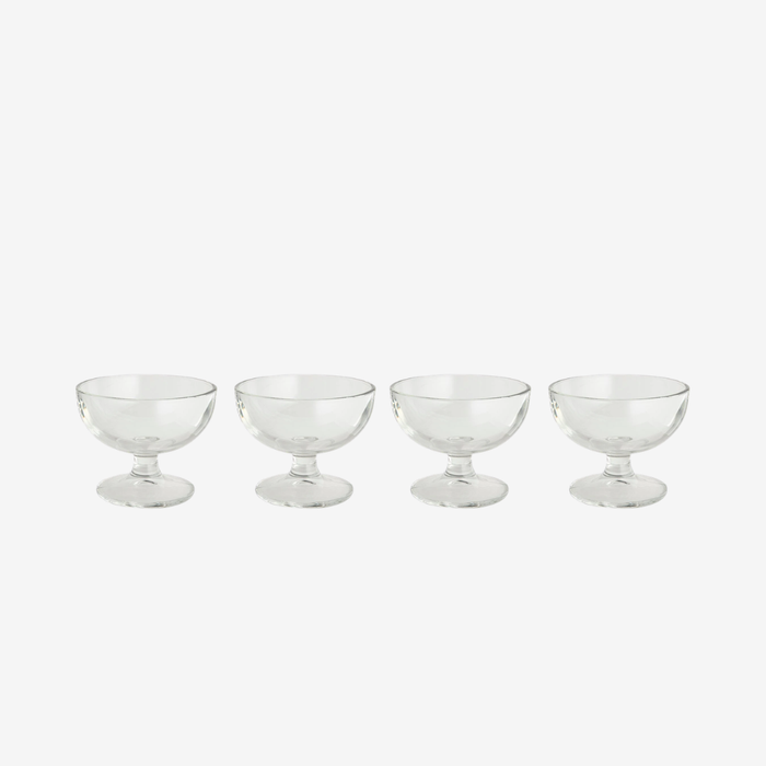 Glass Dessert Bowl Set