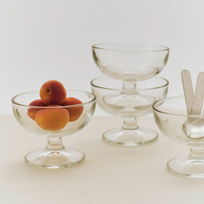 Glass Dessert Bowl Set